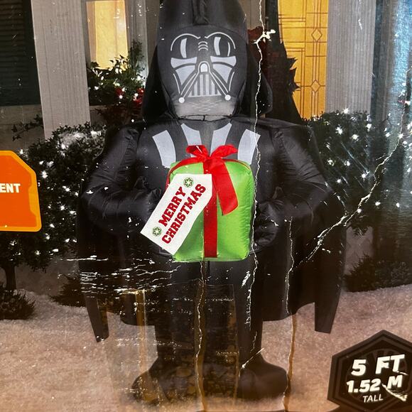 Star Wars “Merry Christmas” Inflatable Darth Vader Disney - Picture 5 of 5